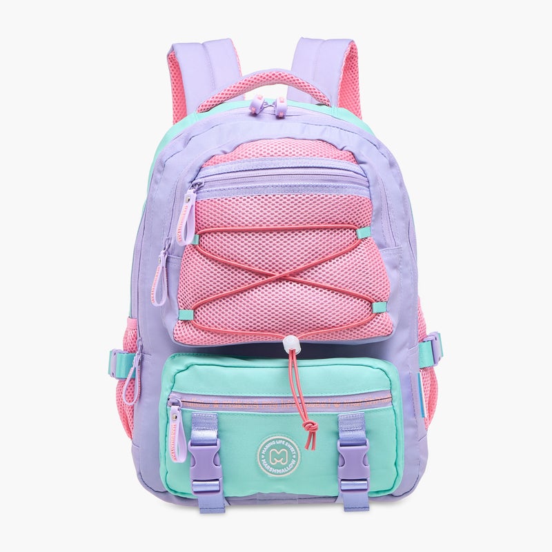 MARSHMALLOW Backpack-Caramello-2 Cmprt-Girls- (Polyester) Purple \ 33X43X16 - Image 1